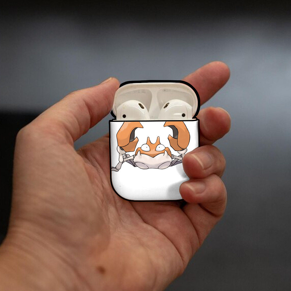 ポケットモンスター Pokémon AirPods 第2世代保護ケース ハードシェル ブラック 耐衝撃・防指紋・カラビナ付き