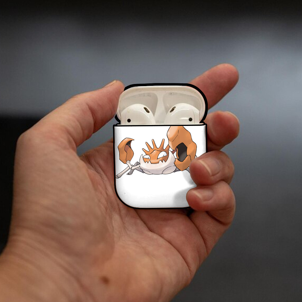 ポケットモンスター Pokémon AirPods 第2世代保護ケース ハードシェル ブラック 耐衝撃・防指紋・カラビナ付き