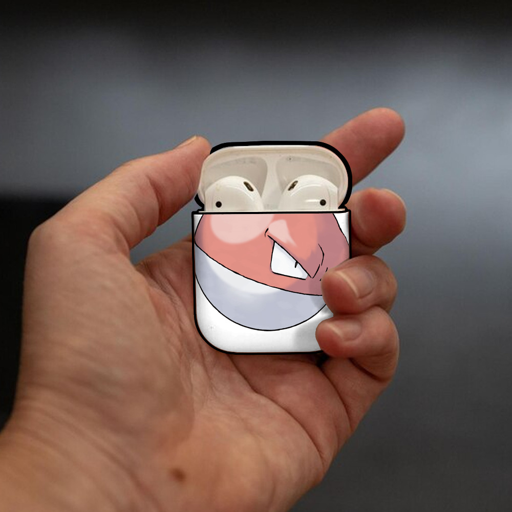 ポケットモンスター Pokémon AirPods 第2世代保護ケース ハードシェル ブラック 耐衝撃・防指紋・カラビナ付き