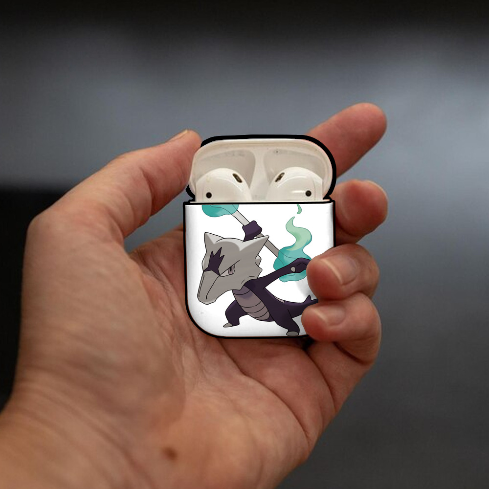 ポケットモンスター Pokémon AirPods 第2世代保護ケース ハードシェル ブラック 耐衝撃・防指紋・カラビナ付き