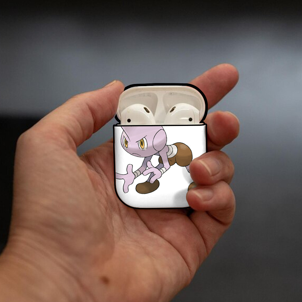 ポケットモンスター Pokémon AirPods 第2世代保護ケース ハードシェル ブラック 耐衝撃・防指紋・カラビナ付き