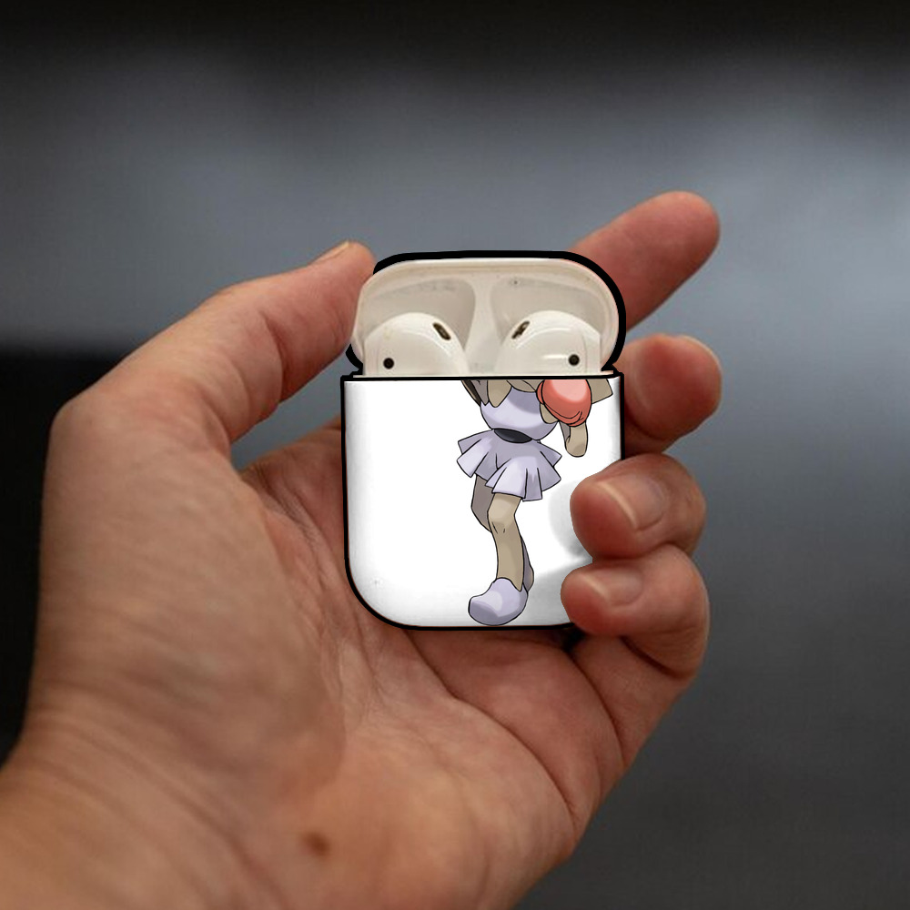 ポケットモンスター Pokémon AirPods 第2世代保護ケース ハードシェル ブラック 耐衝撃・防指紋・カラビナ付き