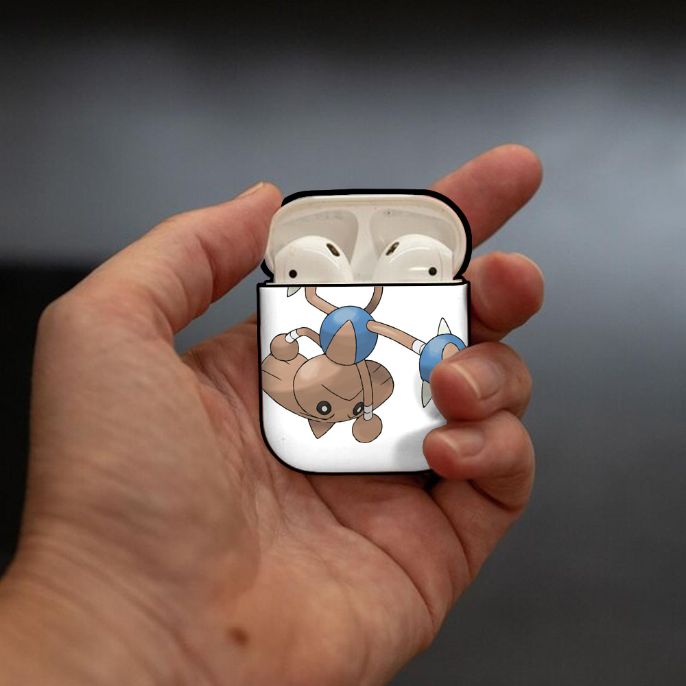 ポケットモンスター Pokémon AirPods 第2世代保護ケース ハードシェル ブラック 耐衝撃・防指紋・カラビナ付き