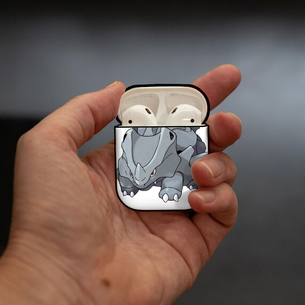 ポケットモンスター Pokémon AirPods 第2世代保護ケース ハードシェル ブラック 耐衝撃・防指紋・カラビナ付き