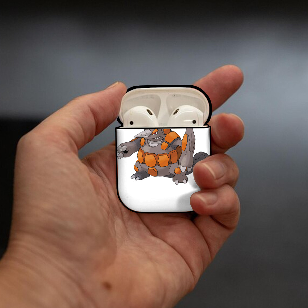 ポケットモンスター Pokémon AirPods 第2世代保護ケース ハードシェル ブラック 耐衝撃・防指紋・カラビナ付き