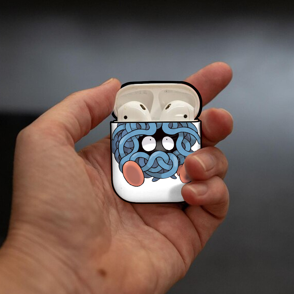 ポケットモンスター Pokémon AirPods 第2世代保護ケース ハードシェル ブラック 耐衝撃・防指紋・カラビナ付き