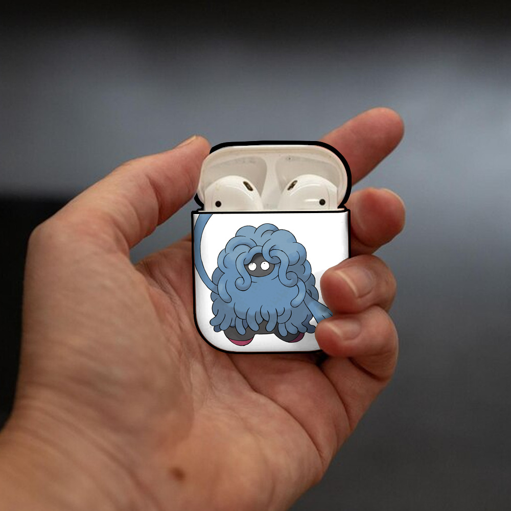 ポケットモンスター Pokémon AirPods 第2世代保護ケース ハードシェル ブラック 耐衝撃・防指紋・カラビナ付き