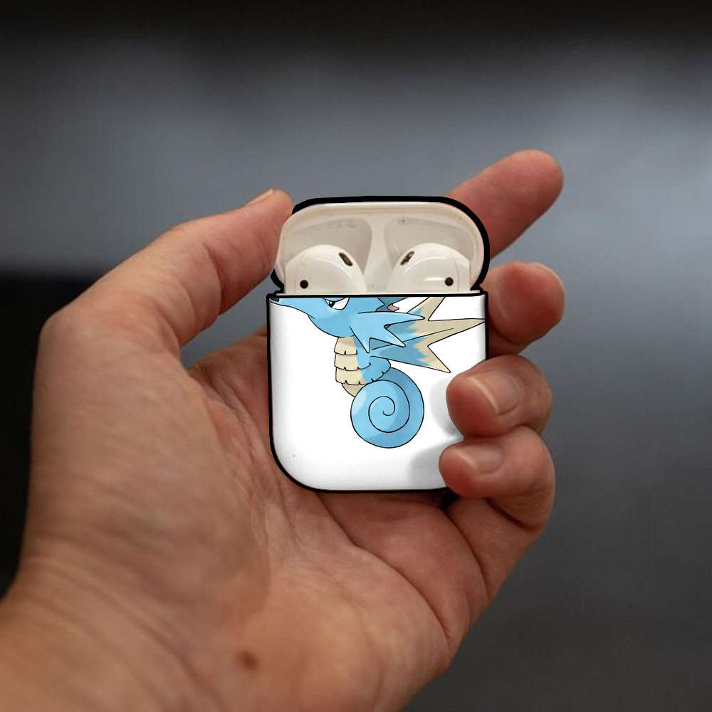 ポケットモンスター Pokémon AirPods 第2世代保護ケース ハードシェル ブラック 耐衝撃・防指紋・カラビナ付き