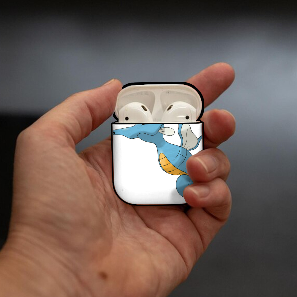 ポケットモンスター Pokémon AirPods 第2世代保護ケース ハードシェル ブラック 耐衝撃・防指紋・カラビナ付き
