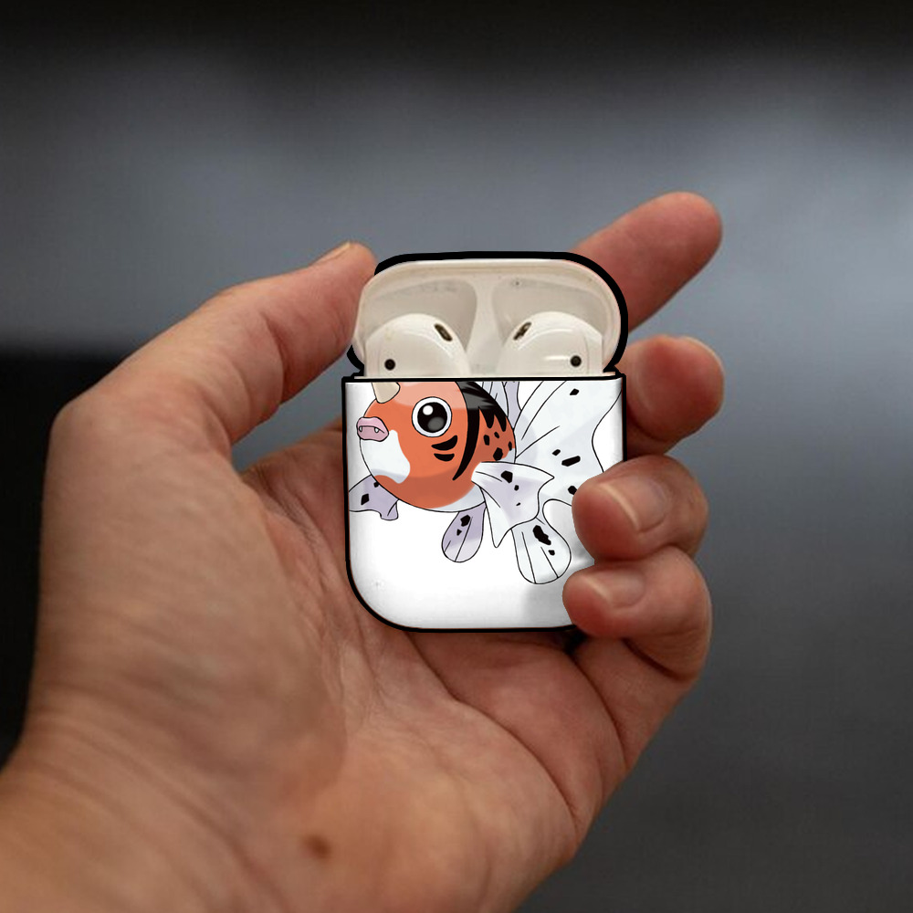 ポケットモンスター Pokémon AirPods 第2世代保護ケース ハードシェル ブラック 耐衝撃・防指紋・カラビナ付き