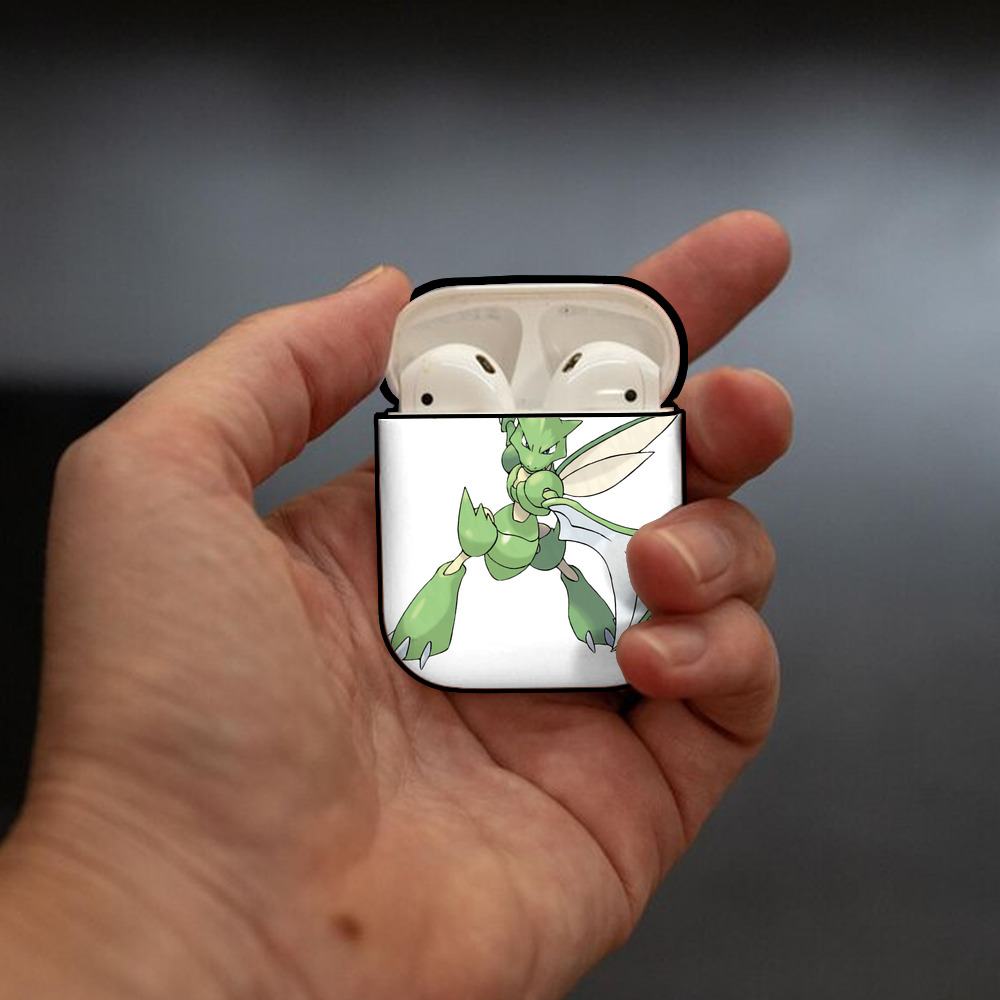 ポケットモンスター Pokémon AirPods 第2世代保護ケース ハードシェル ブラック 耐衝撃・防指紋・カラビナ付き