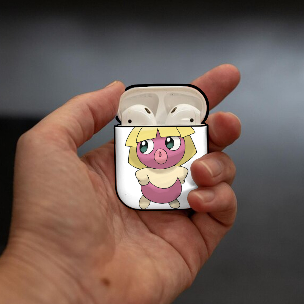 ポケットモンスター Pokémon AirPods 第2世代保護ケース ハードシェル ブラック 耐衝撃・防指紋・カラビナ付き
