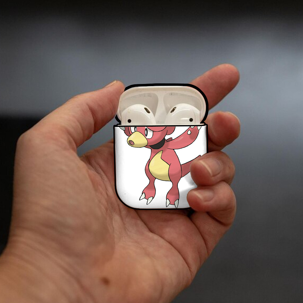ポケットモンスター Pokémon AirPods 第2世代保護ケース ハードシェル ブラック 耐衝撃・防指紋・カラビナ付き