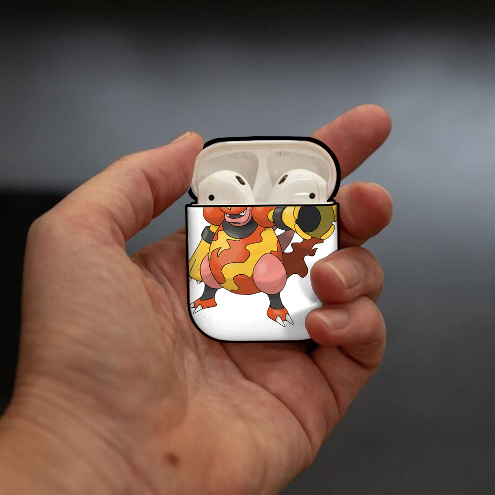 ポケットモンスター Pokémon AirPods 第2世代保護ケース ハードシェル ブラック 耐衝撃・防指紋・カラビナ付き