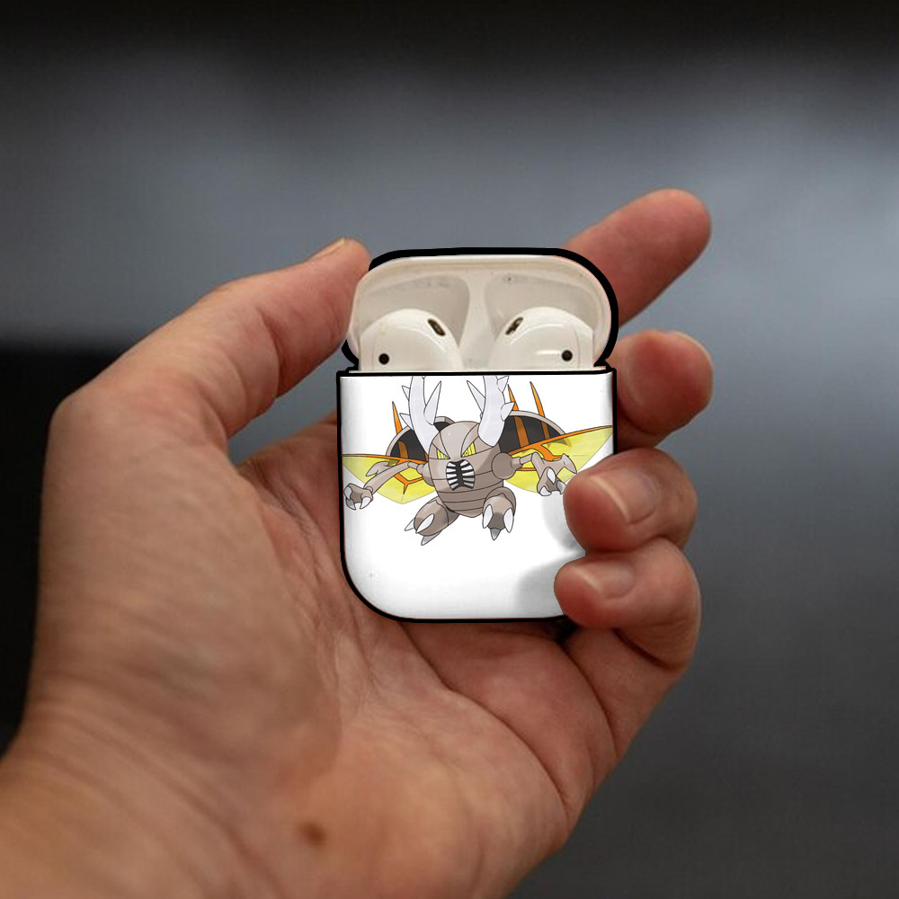 ポケットモンスター Pokémon AirPods 第2世代保護ケース ハードシェル ブラック 耐衝撃・防指紋・カラビナ付き