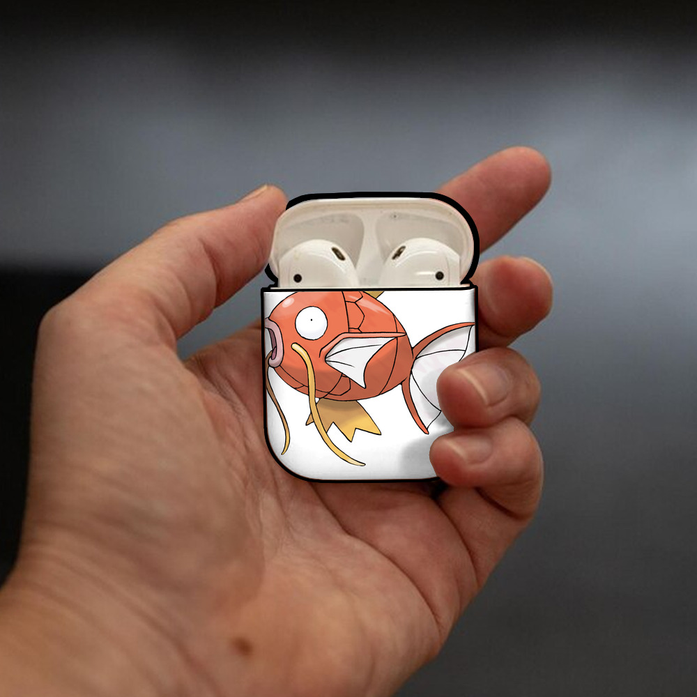 ポケットモンスター Pokémon AirPods 第2世代保護ケース ハードシェル ブラック 耐衝撃・防指紋・カラビナ付き