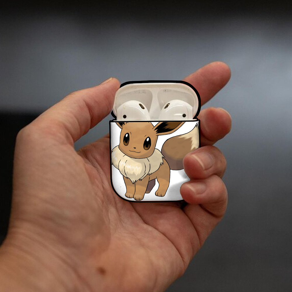 ポケットモンスター Pokémon AirPods 第2世代保護ケース ハードシェル ブラック 耐衝撃・防指紋・カラビナ付き