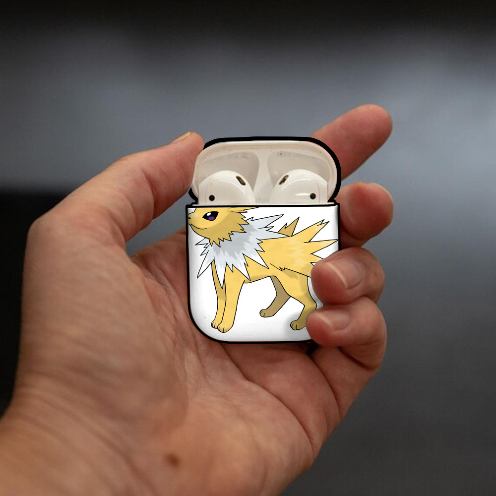 ポケットモンスター Pokémon AirPods 第2世代保護ケース ハードシェル ブラック 耐衝撃・防指紋・カラビナ付き