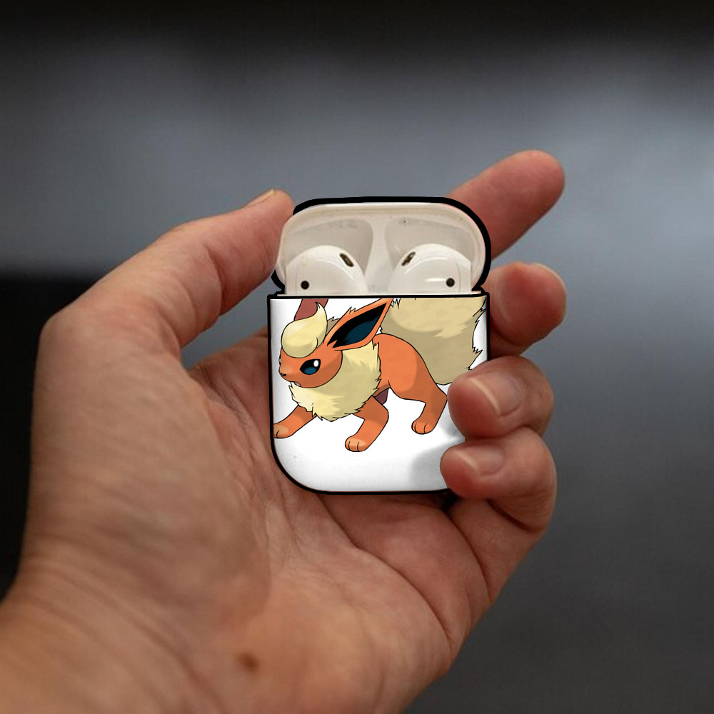 ポケットモンスター Pokémon AirPods 第2世代保護ケース ハードシェル ブラック 耐衝撃・防指紋・カラビナ付き