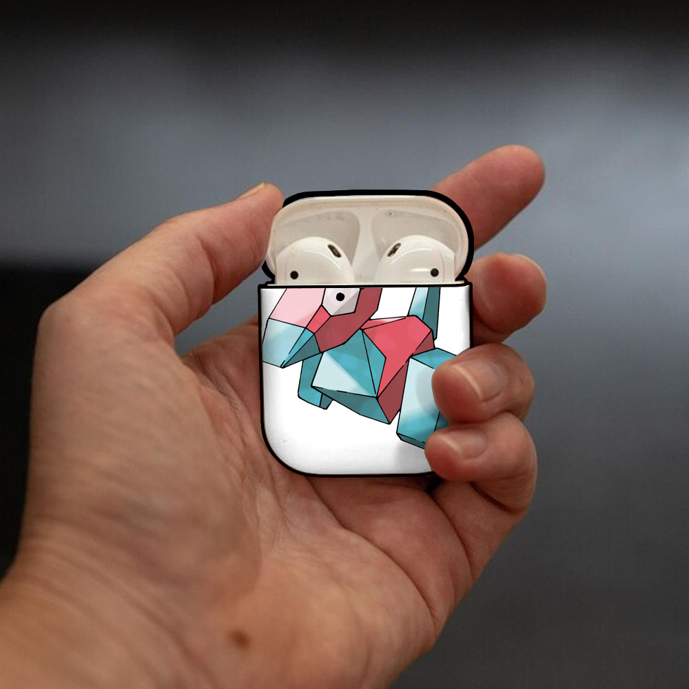 ポケットモンスター Pokémon AirPods 第2世代保護ケース ハードシェル ブラック 耐衝撃・防指紋・カラビナ付き