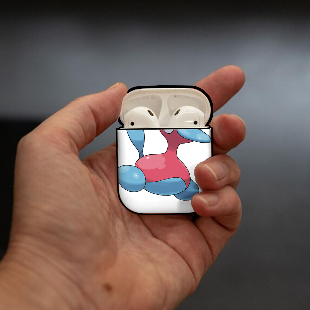 ポケットモンスター Pokémon AirPods 第2世代保護ケース ハードシェル ブラック 耐衝撃・防指紋・カラビナ付き