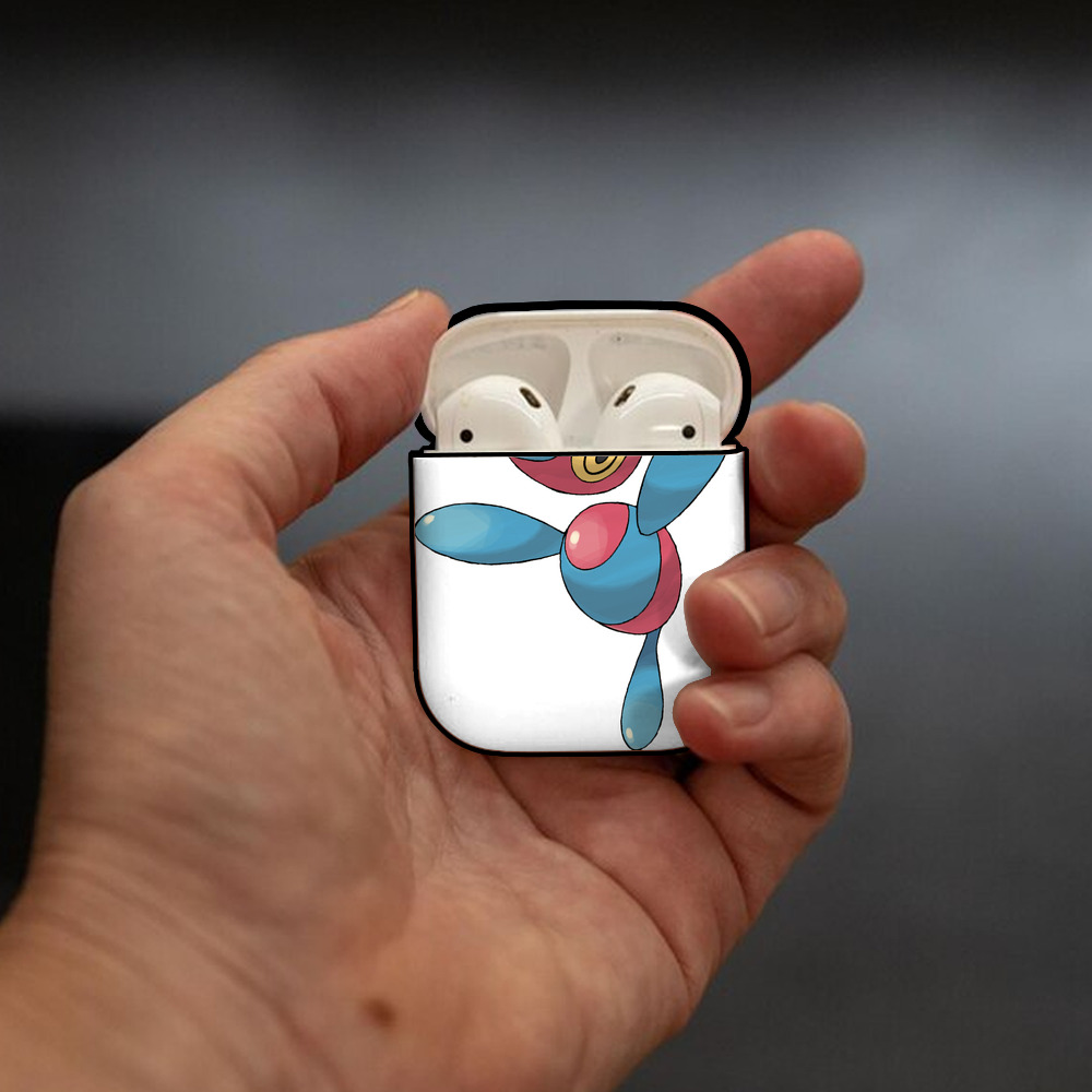 ポケットモンスター Pokémon AirPods 第2世代保護ケース ハードシェル ブラック 耐衝撃・防指紋・カラビナ付き