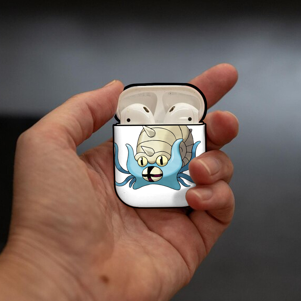 ポケットモンスター Pokémon AirPods 第2世代保護ケース ハードシェル ブラック 耐衝撃・防指紋・カラビナ付き