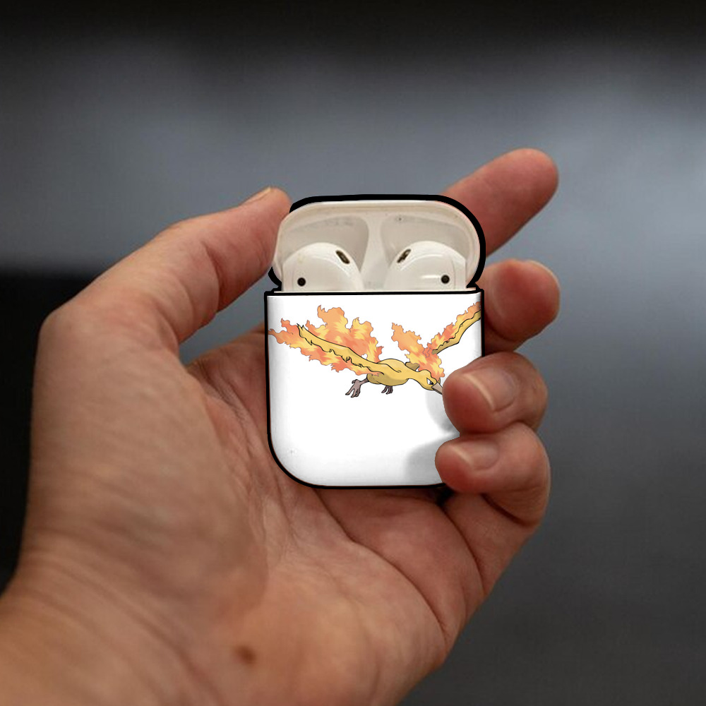 ポケットモンスター Pokémon AirPods 第2世代保護ケース ハードシェル ブラック 耐衝撃・防指紋・カラビナ付き