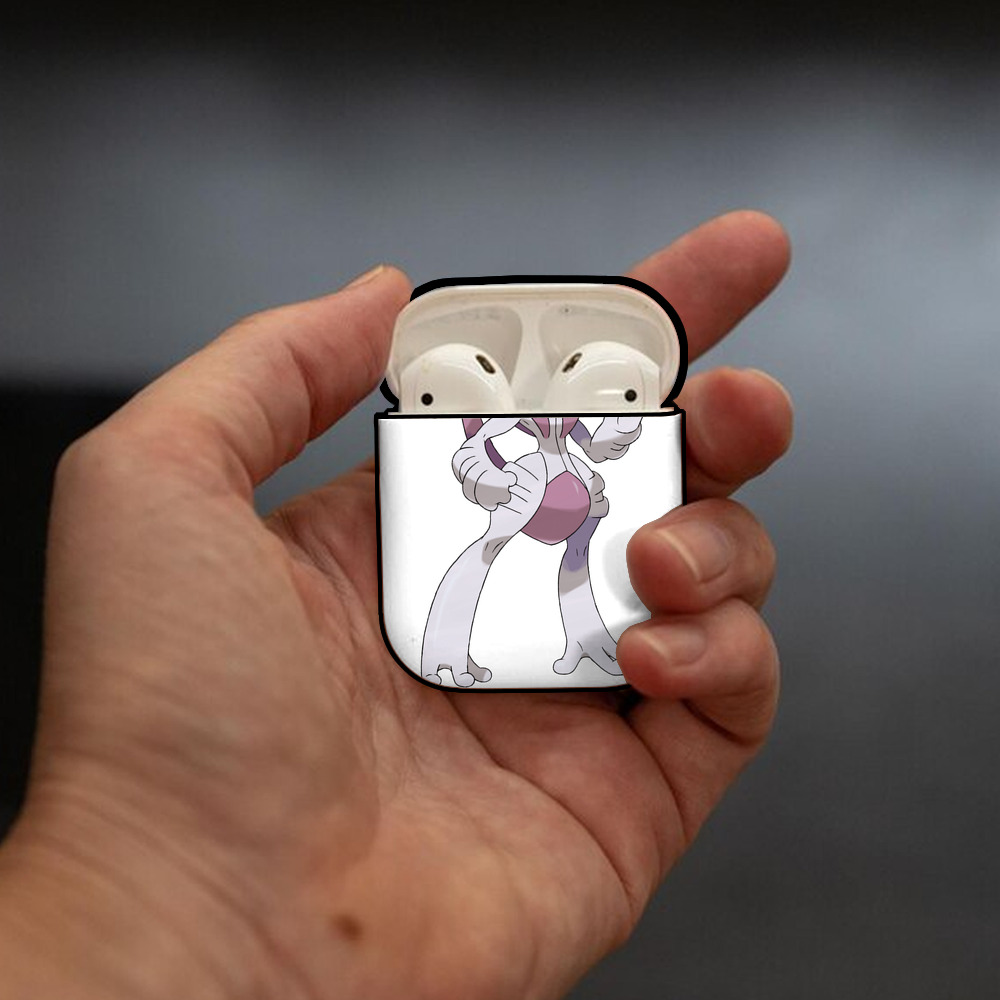 ポケットモンスター Pokémon AirPods 第2世代保護ケース ハードシェル ブラック 耐衝撃・防指紋・カラビナ付き