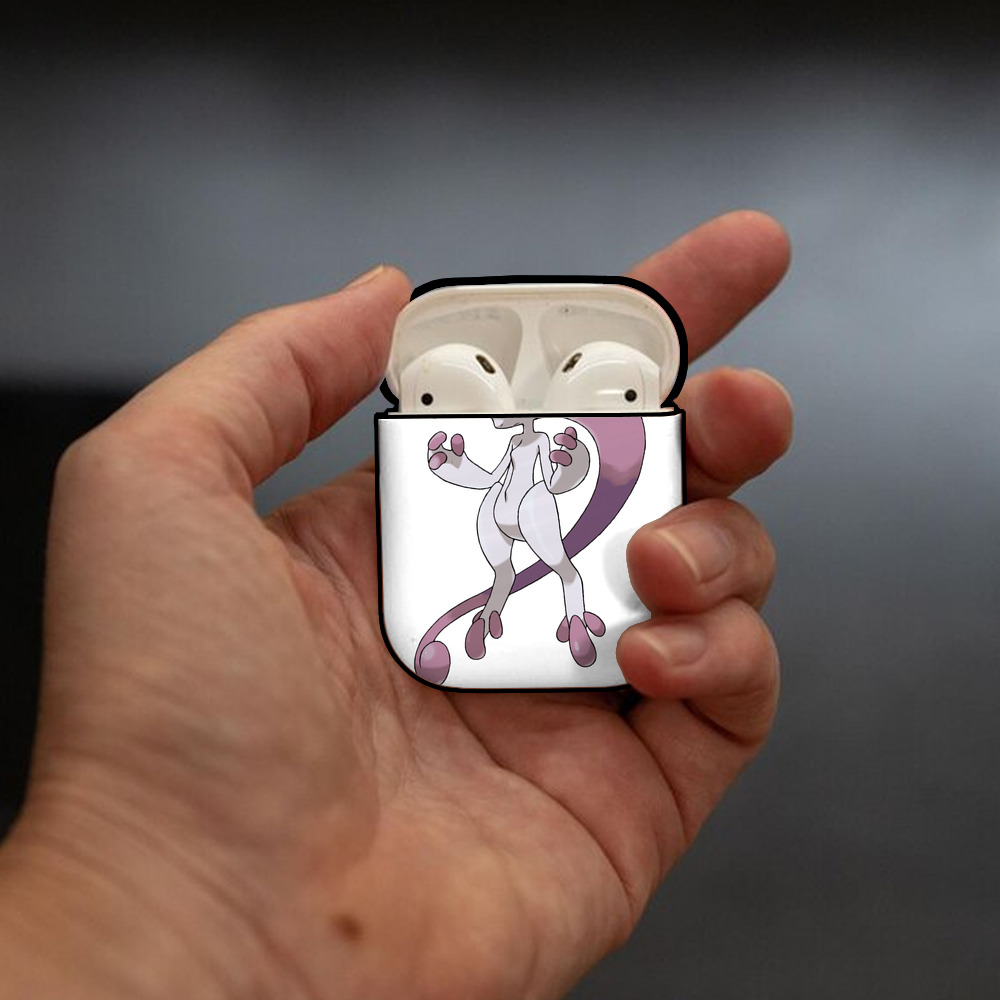 ポケットモンスター Pokémon AirPods 第2世代保護ケース ハードシェル ブラック 耐衝撃・防指紋・カラビナ付き