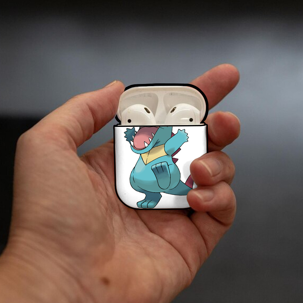 ポケットモンスター Pokémon AirPods 第2世代保護ケース ハードシェル ブラック 耐衝撃・防指紋・カラビナ付き