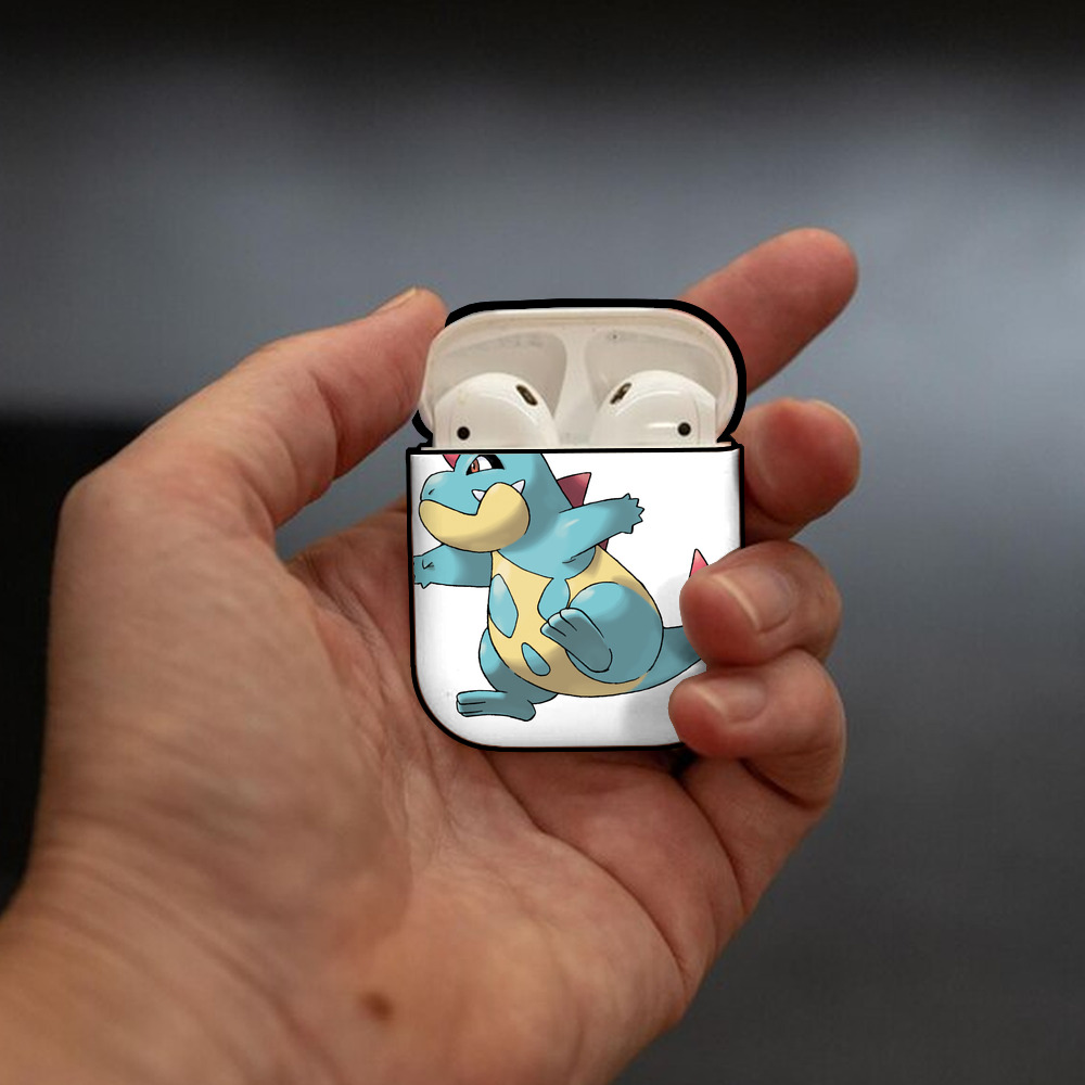 ポケットモンスター Pokémon AirPods 第2世代保護ケース ハードシェル ブラック 耐衝撃・防指紋・カラビナ付き