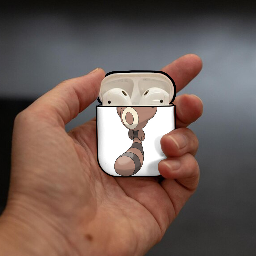 ポケットモンスター Pokémon AirPods 第2世代保護ケース ハードシェル ブラック 耐衝撃・防指紋・カラビナ付き
