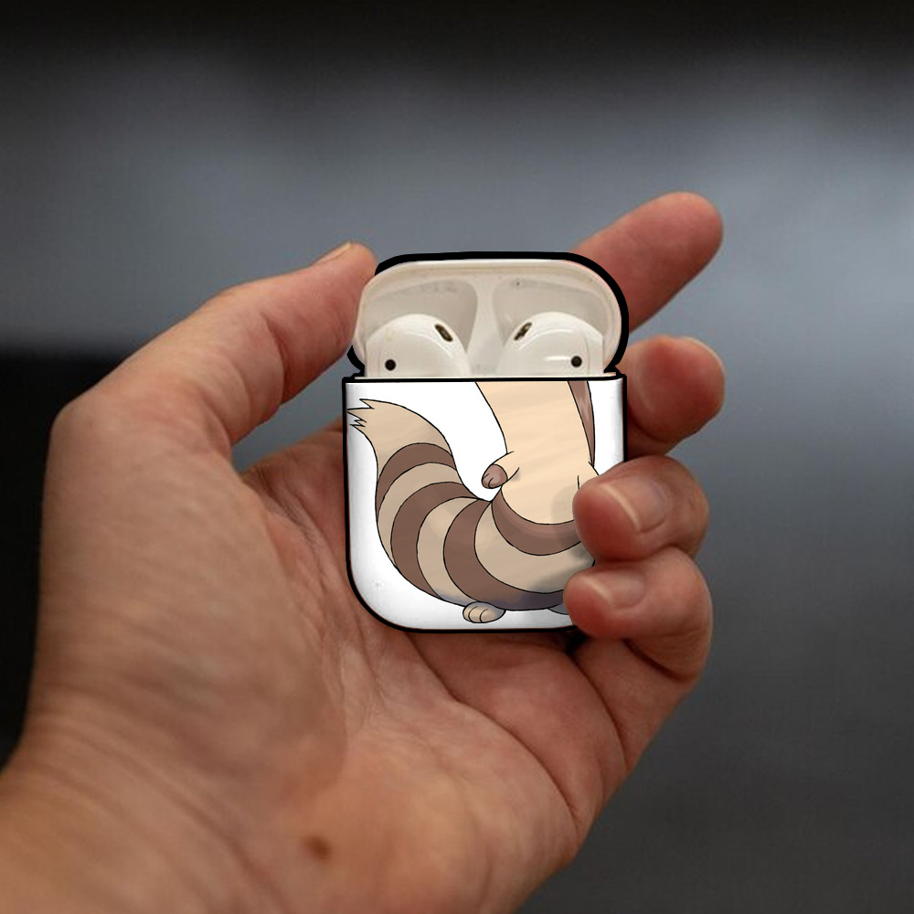 ポケットモンスター Pokémon AirPods 第2世代保護ケース ハードシェル ブラック 耐衝撃・防指紋・カラビナ付き