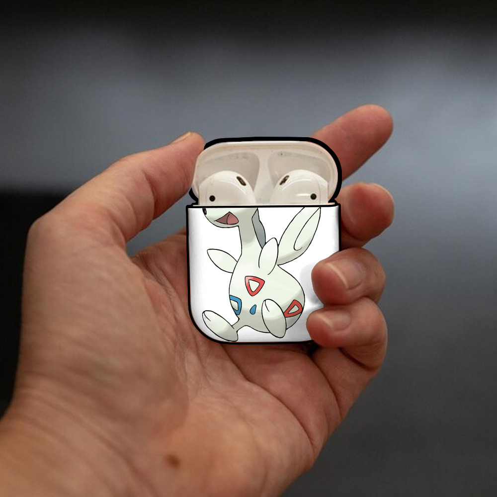 ポケットモンスター Pokémon AirPods 第2世代保護ケース ハードシェル ブラック 耐衝撃・防指紋・カラビナ付き