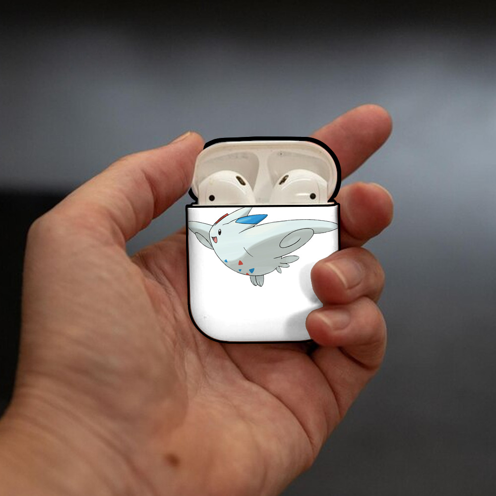 ポケットモンスター Pokémon AirPods 第2世代保護ケース ハードシェル ブラック 耐衝撃・防指紋・カラビナ付き