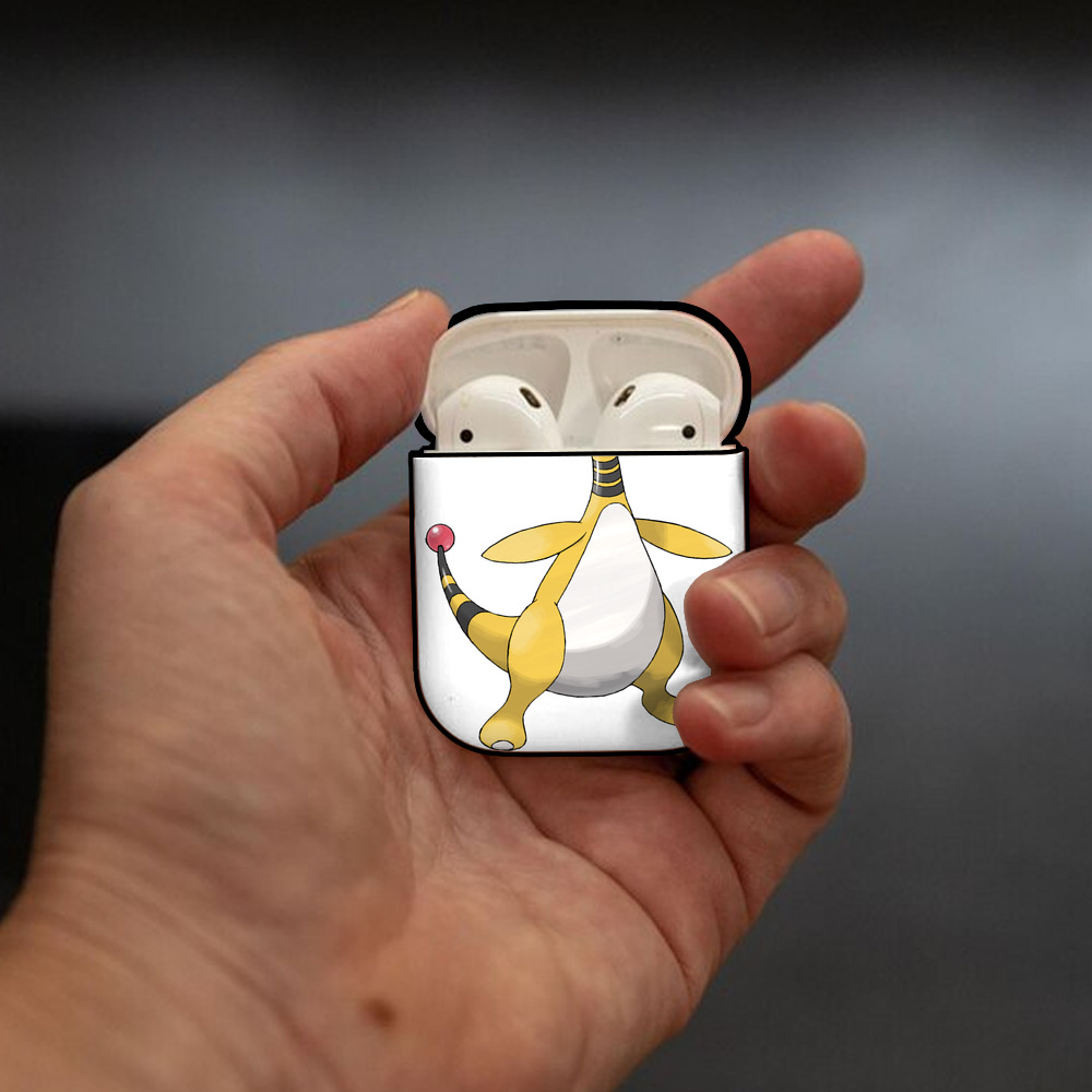 ポケットモンスター Pokémon AirPods 第2世代保護ケース ハードシェル ブラック 耐衝撃・防指紋・カラビナ付き