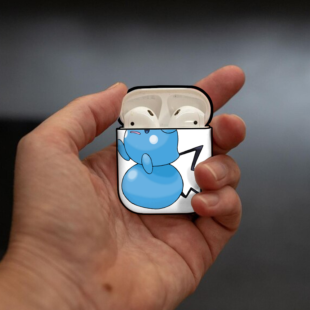ポケットモンスター Pokémon AirPods 第2世代保護ケース ハードシェル ブラック 耐衝撃・防指紋・カラビナ付き