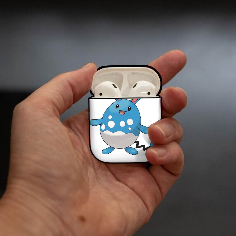 ポケットモンスター Pokémon AirPods 第2世代保護ケース ハードシェル ブラック 耐衝撃・防指紋・カラビナ付き