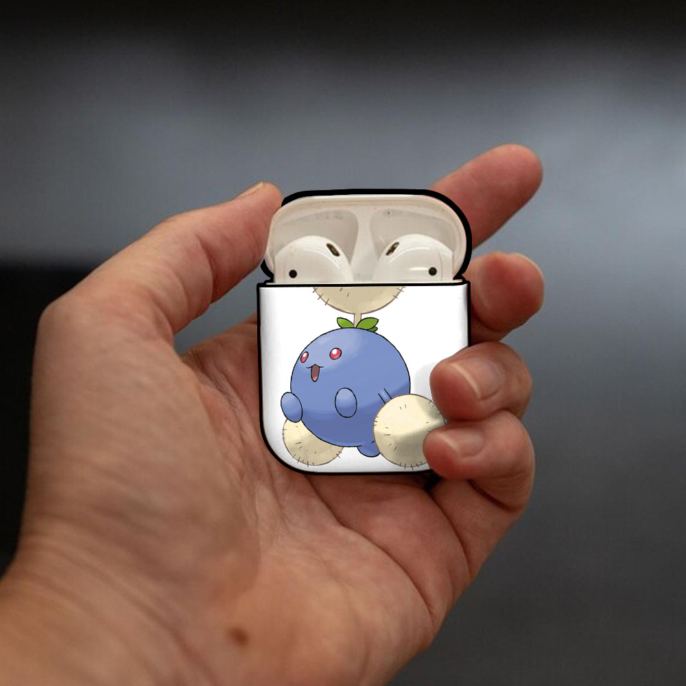 ポケットモンスター Pokémon AirPods 第2世代保護ケース ハードシェル ブラック 耐衝撃・防指紋・カラビナ付き