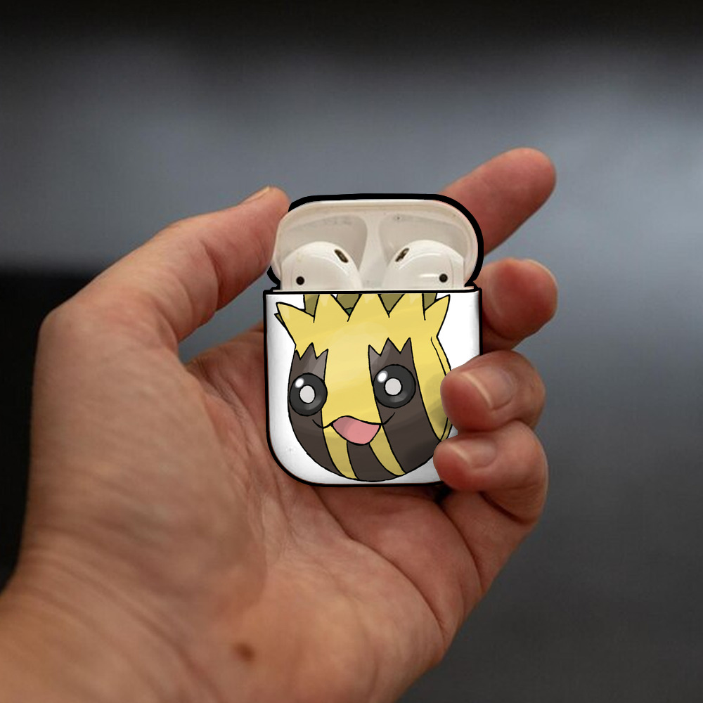 ポケットモンスター Pokémon AirPods 第2世代保護ケース ハードシェル ブラック 耐衝撃・防指紋・カラビナ付き