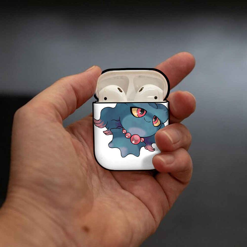 ポケットモンスター Pokémon AirPods 第2世代保護ケース ハードシェル ブラック 耐衝撃・防指紋・カラビナ付き