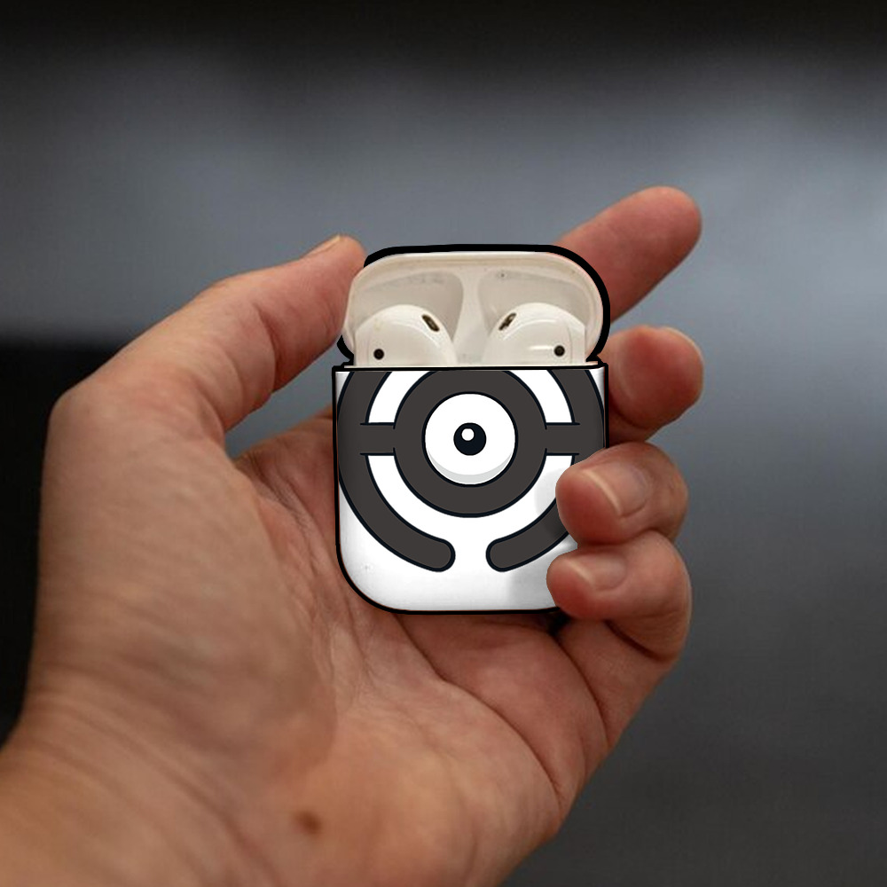 ポケットモンスター Pokémon AirPods 第2世代保護ケース ハードシェル ブラック 耐衝撃・防指紋・カラビナ付き