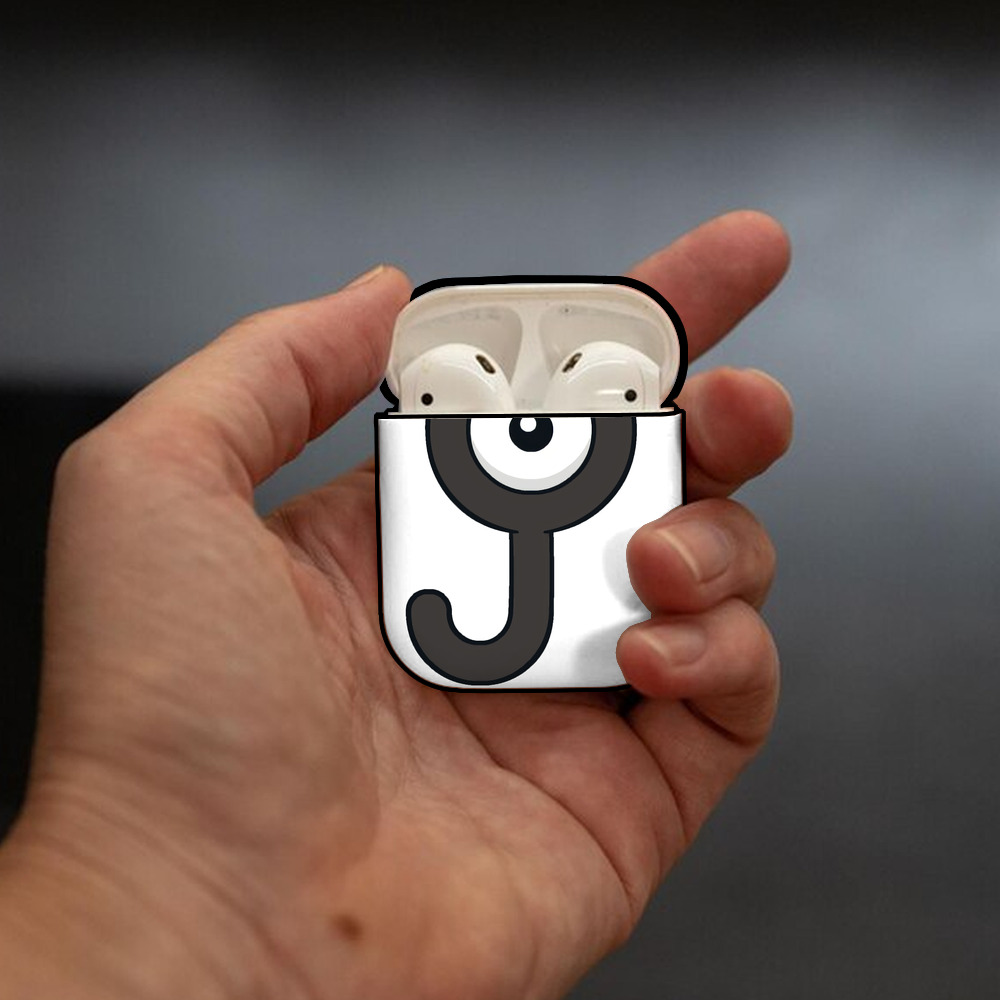 ポケットモンスター Pokémon AirPods 第2世代保護ケース ハードシェル ブラック 耐衝撃・防指紋・カラビナ付き