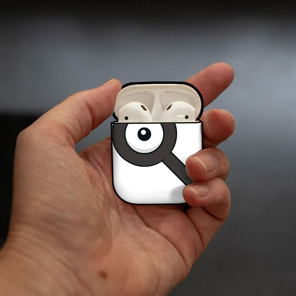 ポケットモンスター Pokémon AirPods 第2世代保護ケース ハードシェル ブラック 耐衝撃・防指紋・カラビナ付き