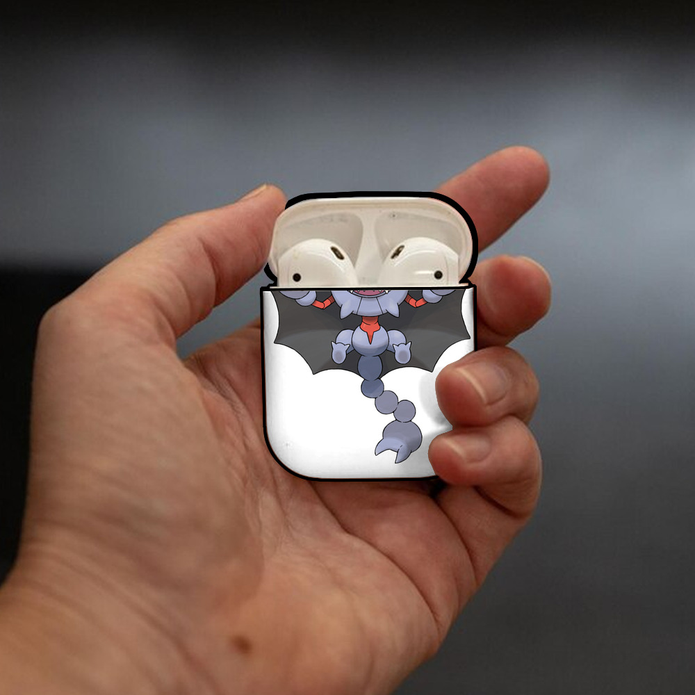 ポケットモンスター Pokémon AirPods 第2世代保護ケース ハードシェル ブラック 耐衝撃・防指紋・カラビナ付き