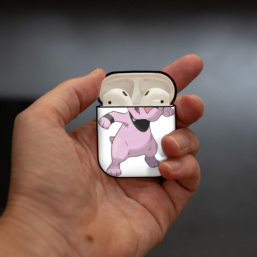 ポケットモンスター Pokémon AirPods 第2世代保護ケース ハードシェル ブラック 耐衝撃・防指紋・カラビナ付き