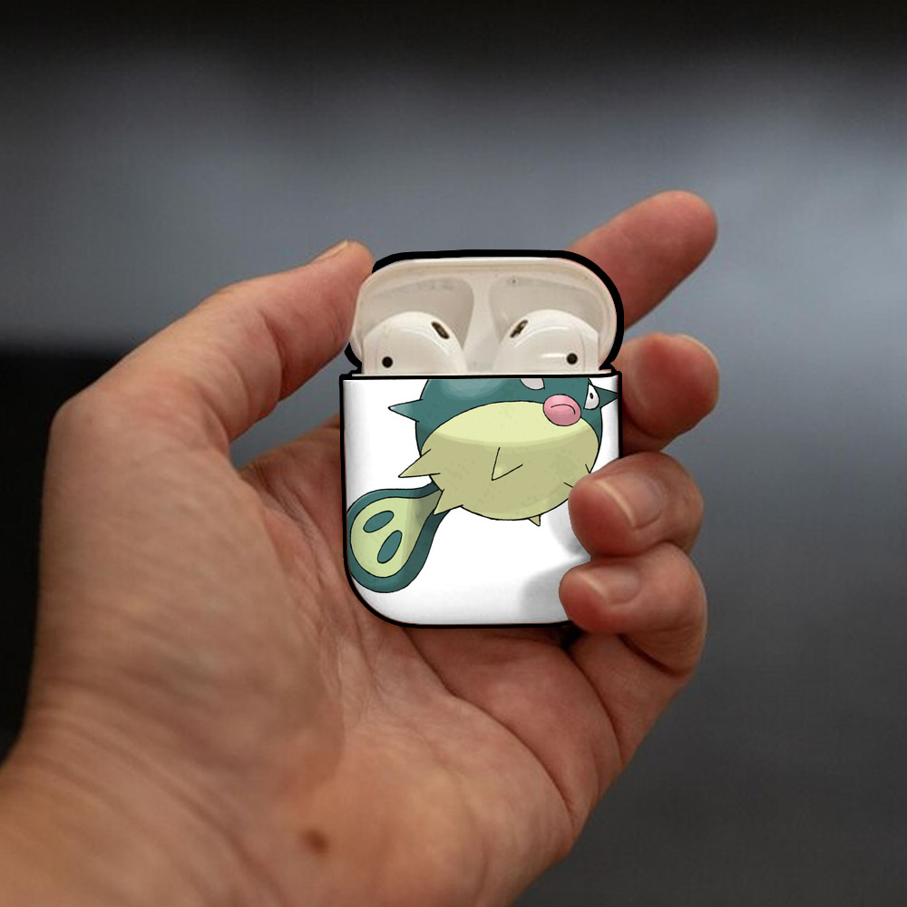 ポケットモンスター Pokémon AirPods 第2世代保護ケース ハードシェル ブラック 耐衝撃・防指紋・カラビナ付き