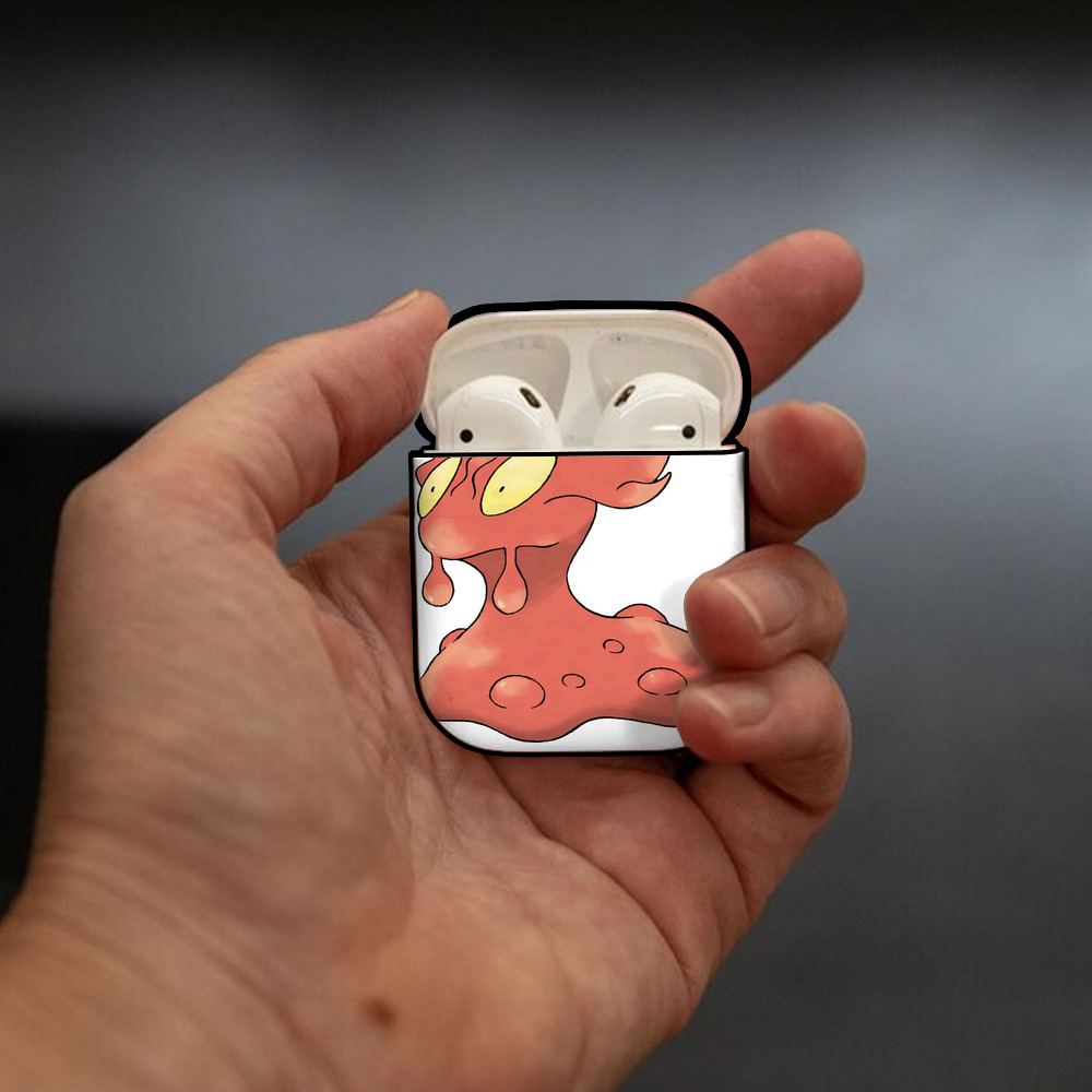 ポケットモンスター Pokémon AirPods 第2世代保護ケース ハードシェル ブラック 耐衝撃・防指紋・カラビナ付き
