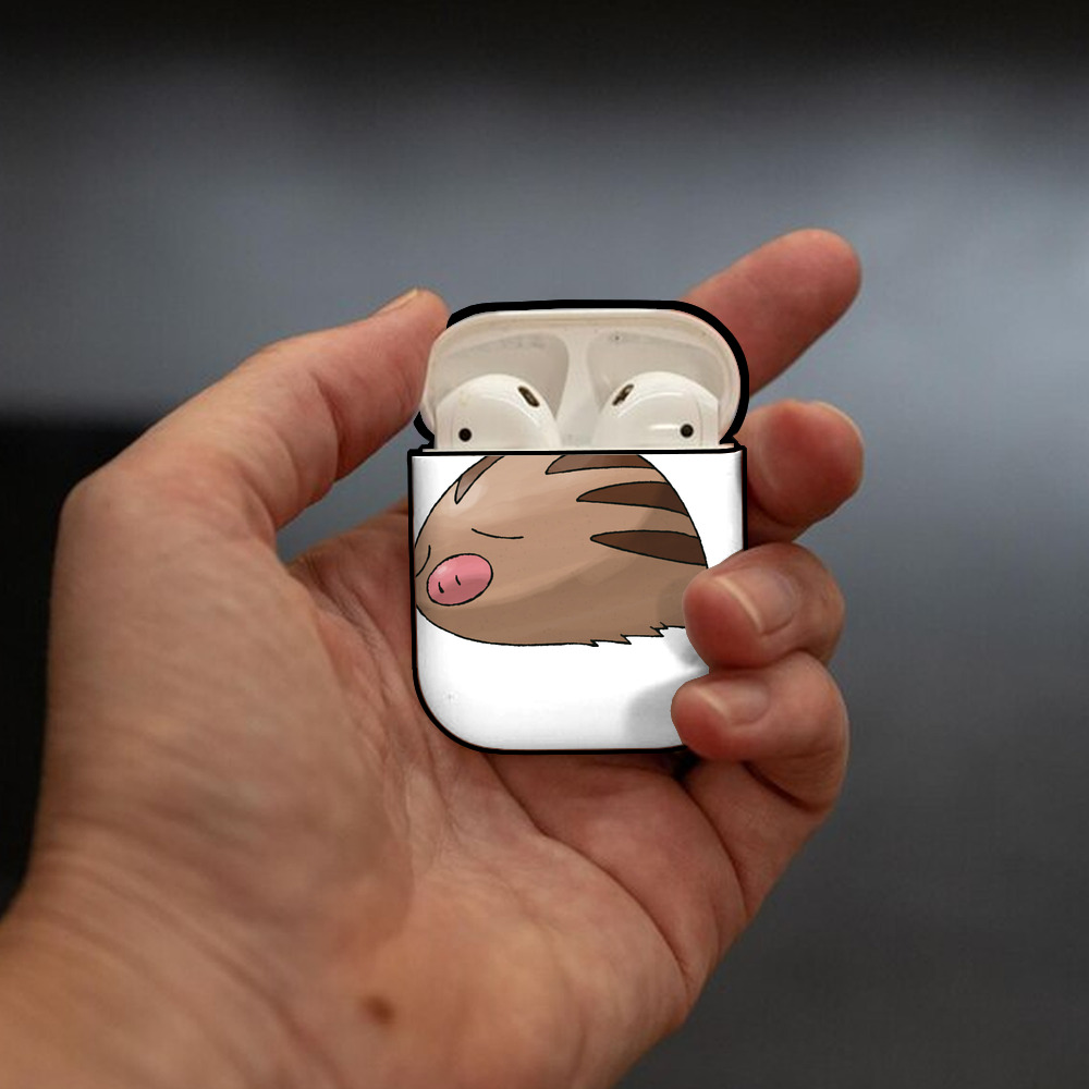 ポケットモンスター Pokémon AirPods 第2世代保護ケース ハードシェル ブラック 耐衝撃・防指紋・カラビナ付き